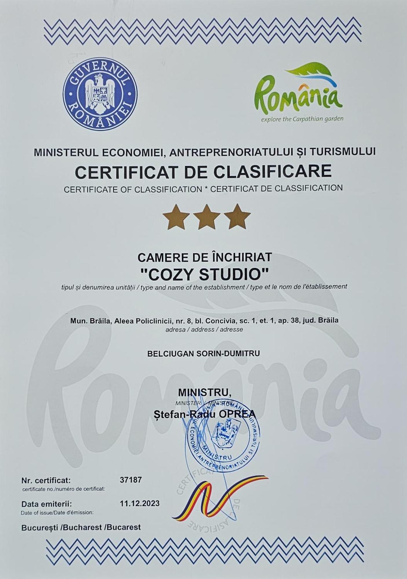 Cozy Studio Braila Luaran gambar
